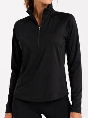 PATAGONIA Capilene Midweight Zip Neck Pullover Black Women's M